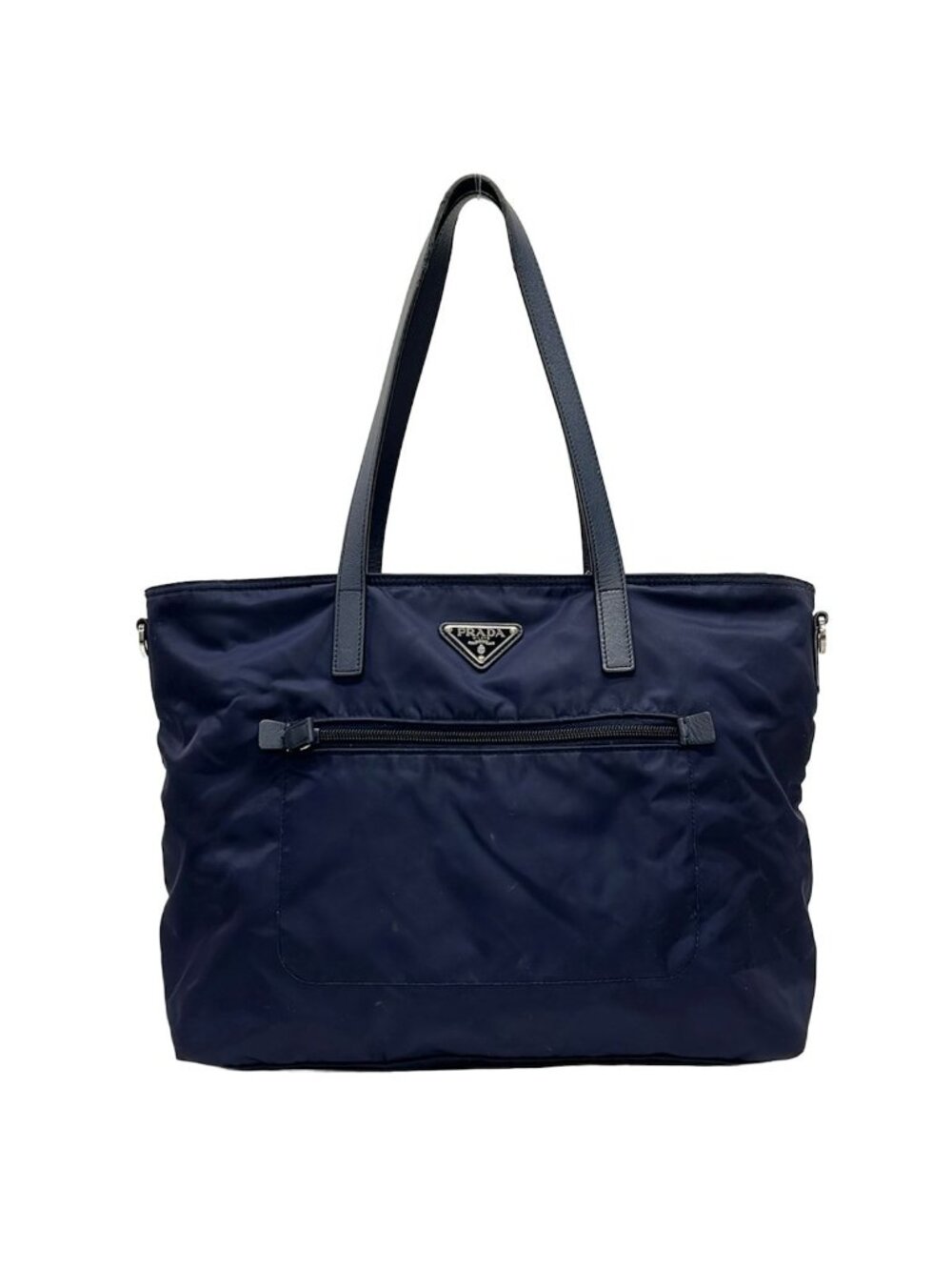Prada Shoulder Bag Dark Navy Leather